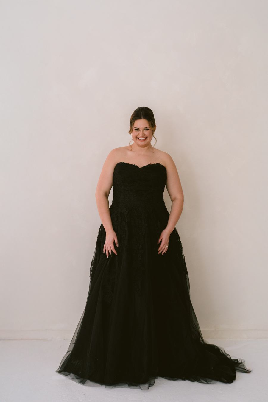3517 BLACK bridal gown