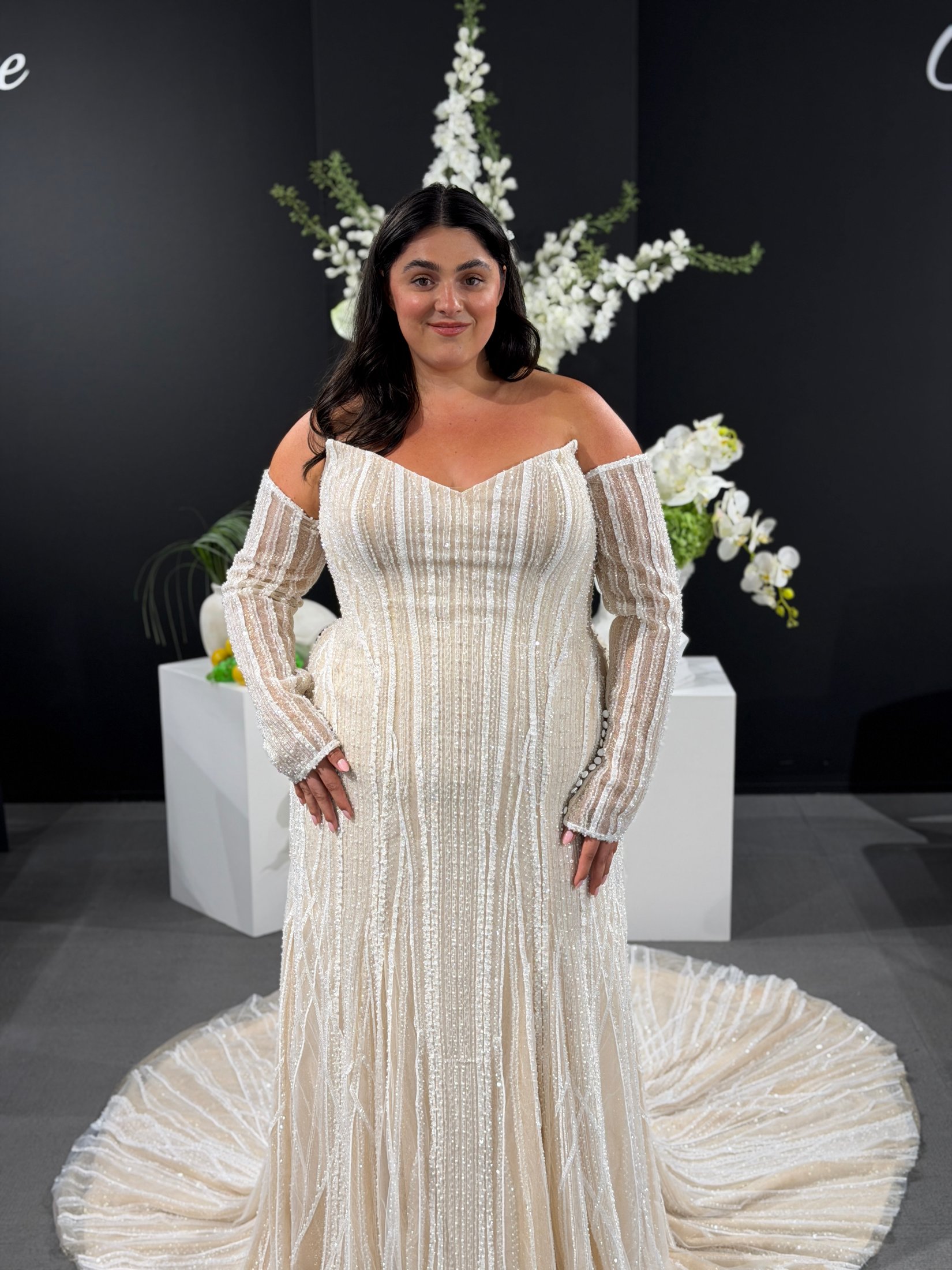 OKSANA - Dress & Sleeve bridal gown