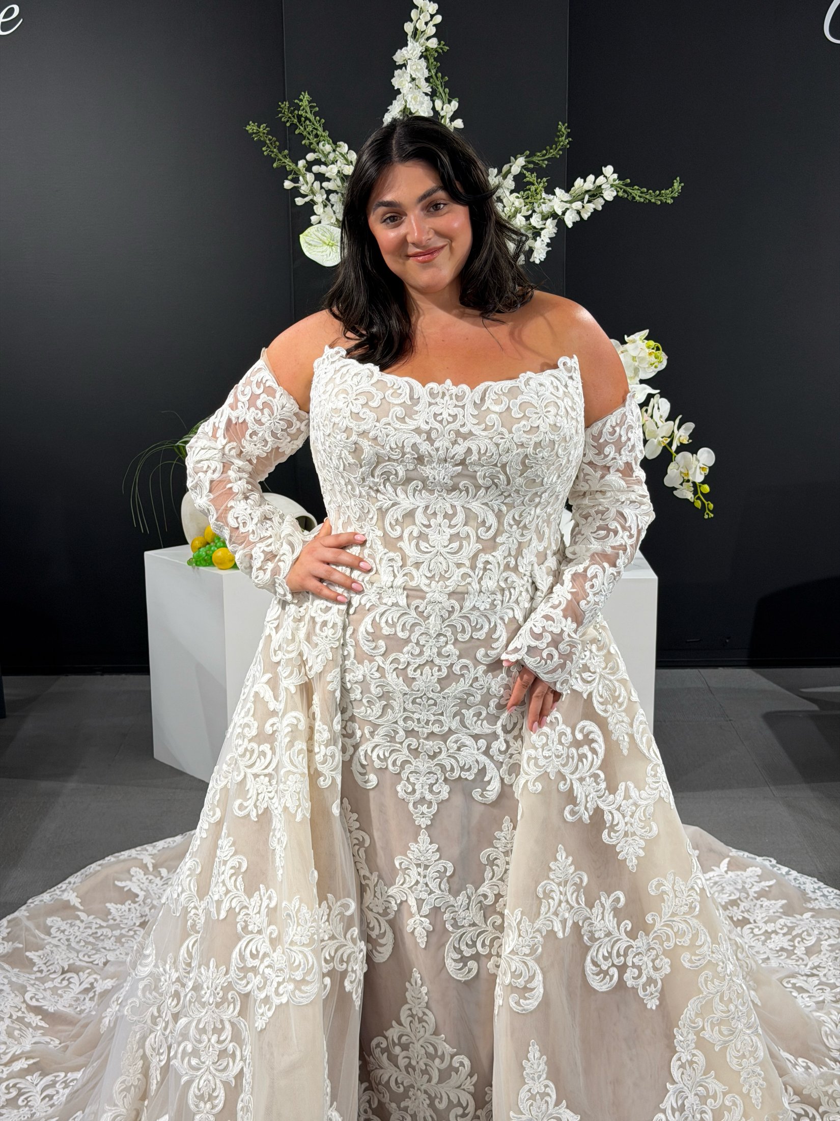 POLINA - Dress & Sleeve & Overskirt bridal gown